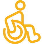 Chambres pour personnes à mobilité réduite